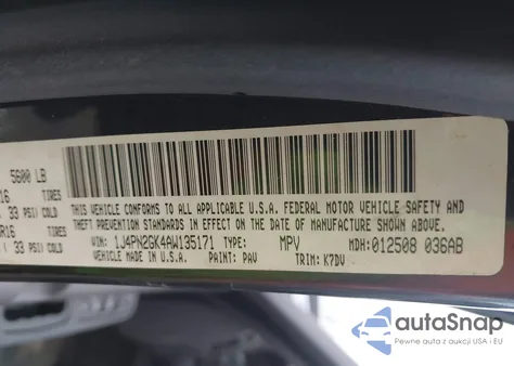 2010 Jeep Liberty Sport из США, поврежденный, VIN 1J4PN2GK4AW135171